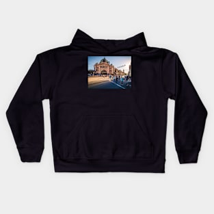 Flinders St Station Shadows Kids Hoodie